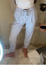 ZARA Light Blue Pants Photo 0