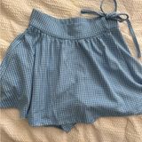 Blue Gingham Women's Skort Photo 0