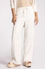 Thread and Supply White Linen Pants Photo 0