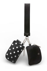 Lululemon Dual Pouch Wristlet Simple Polka White Black Photo 0