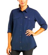 Ariat Navy REBAR MADE TOUGH VENTTEK DURASTRETCH LONG-SLEEVE WORK SHIRT Small Photo 0