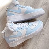 Custom Air Force 1 baby blue Size 9.5 Photo 0