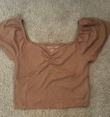 Brown Crop Top Photo 0