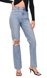 90s Straight Ultra High Rise Jeans Photo 0