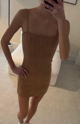 Tan Mini Dress Photo 0
