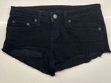 Carmar Denim Low Rise Black Denim Shorts Photo 0