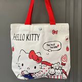 Hello Kitty  Mini Canvas Tote NIB Photo 0