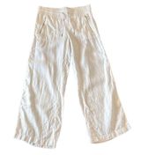 Athleta White Cabo Linen wide leg pant 8 Photo 0