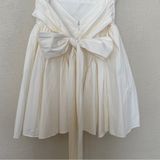 HOUSE OF CB 'Florianne' Ivory Bow Mini Dress NWOT size S Photo 0