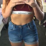 ZARA TRF Denim Shorts Photo 0