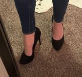 Rock & Republic Black Suede Heels Photo 0