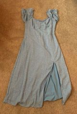 Blue  Floral Maxi Dress Photo 0