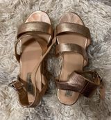 Steve Madden Metallic Platform Shoes Photo 0