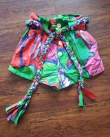 NWOT FARM Rio Green Tropical 100% Cotton Paperbag Shorts Size XS Photo 0