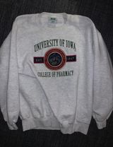 University Of Iowa Vintage Crewneck Gray Size XL Photo 0