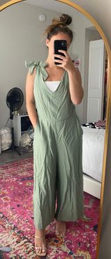 CeCe Boutique Linen Jumpsuit Photo 0