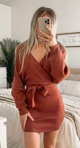 Boutique Long sleeve Sweater Dress Photo 0