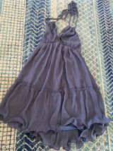 Lulus Blue Halter Dress Photo 0