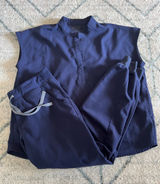 Figs Women’s Navy Blue Scrub Set Size Medium Zamora Joggers And Rafaela Top Photo 0