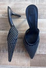 Billini X VICI black diamante kitten heel size 6 Photo 0