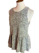 Anthropologie Amadi Houndstooth Peplum Top Photo 0