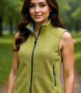 Patagonia Los Gatos Vest Womens Sz Medium Olive Outdoor Hiking Active Fleece Photo 0