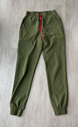 FIGS Olive Green Scrub Joggers – Size XS Tall Photo 0