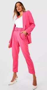 Self Belt Dress Pants  Photo 0