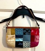 Coach vintage multicolor mixed media wristlet mint condition Photo 0