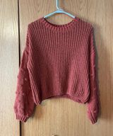 moon&madison Rusty/Burnt Red Sweater  Photo 0