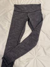 Lululemon Gray Herringbone Pattern Leggings Photo 0