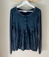 Altar'd State Long Sleeve Top Black Medium Photo 0