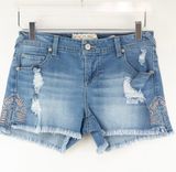 Altar'd State jean shorts with pink detail Photo 0