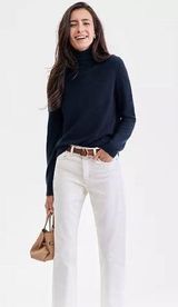 Charter Club 100% Cashmere Turtleneck Sweater - Navy, Size S Photo 0