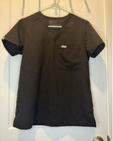 Figs Scrub Top Women’s XS Extra Small Black Catarina One Pocket Medical Nurse Photo 0