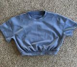 Lululemon Athletica Blue Short Sleeve Crop Top Photo 0