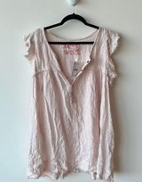 Pink/cream free people dress Photo 0