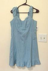 NWT Old Navy Blue Sundress Sweetheart Neckline Sleeveless Photo 0