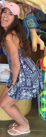 Blue White & Red Patterned Sundress Photo 0