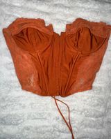 Edikted Orange Corset Top Photo 0