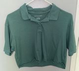 Outfitters Collared Crop Top Photo 0