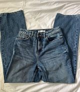 ZARA Straight-Leg Dark Wash Jeans Photo 0
