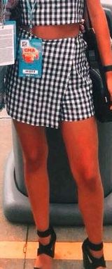 Black/White Gingham Skort Multiple Photo 0