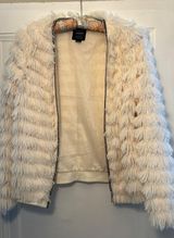 Cavalini White Faux Fur Jacket Photo 0