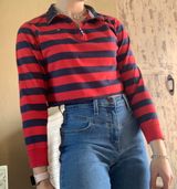 Tommy Hilfiger cropped quarter zip top Photo 0