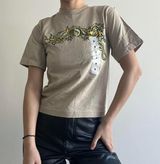 Beige Dragon Tee NWT Y2K Photo 0