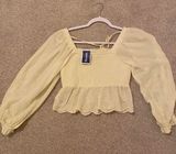 Marshalls Yellow Flowy Top Photo 0