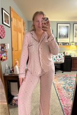 Pink Polka Dot Pajama Set Photo 0