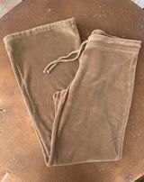 EXPRESS Vintage low waist  velvet sweatpants Photo 0