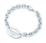 Tiffany & Co Return To Tiffany Oval Tag Sterling Silver Bracelet Photo 0